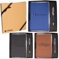 Leeman Naples Metallic Trim Journal & Pen Gift Set